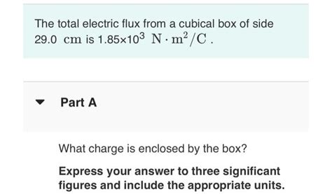 calculate total electric flux of a cubical box|static charge flux calculator.